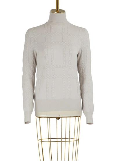 Shop Bottega Veneta Cashmere Turtleneck Sweater In Mist