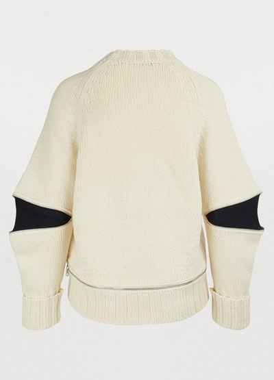 Shop Alexander Mcqueen Wool Sweater In Off-white