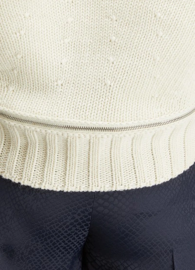 Shop Alexander Mcqueen Wool Sweater In Off-white