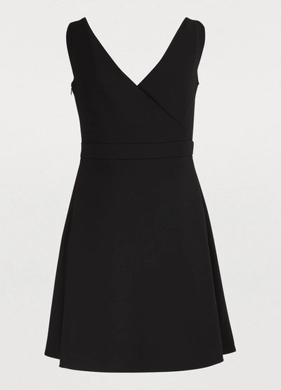 Shop Valentino Sleeveless Mini Dress In Black