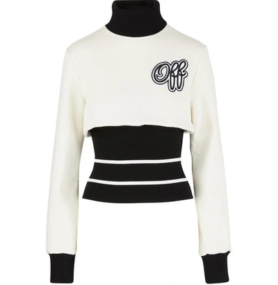 Shop Off-white Cheerleader Sweatshirt In White / Black