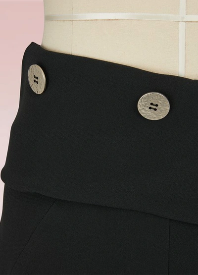 Shop Victoria Beckham Loose-fitting Midi Skirt In Black
