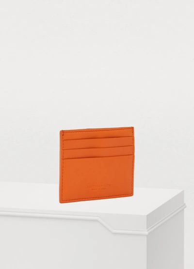 Shop Bottega Veneta Card Case In Burned Orange