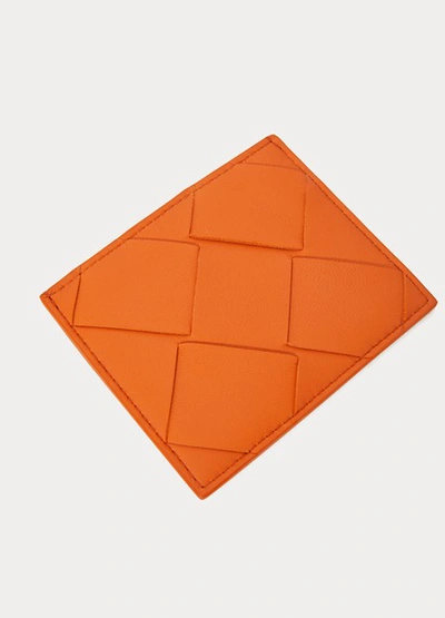 Shop Bottega Veneta Card Case In Burned Orange