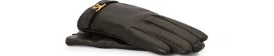 Shop Valentino Garavani Vltn Gloves In Nero