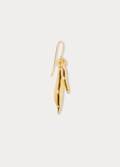 Shop Aurelie Bidermann Mimosa Single Earring In Gold