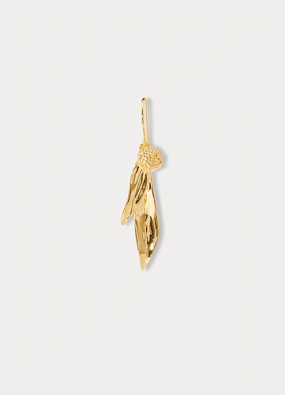 Shop Aurelie Bidermann Mimosa Single Earring In Gold