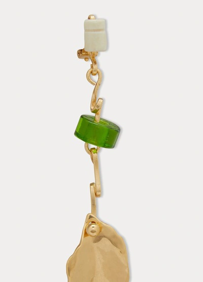 Shop Marni Nature Earring In Gold