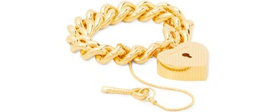Shop Balenciaga Heart Lock" Bracelet" In 27