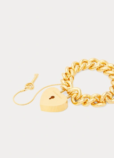 Shop Balenciaga Heart Lock" Bracelet" In 27