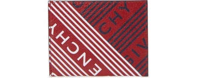 Shop Givenchy Emblem Card-holder In Vermillon