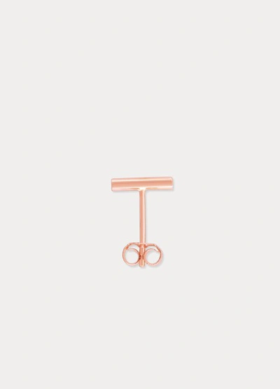 Shop Ginette Ny Gold Strip Studs In Or Rose