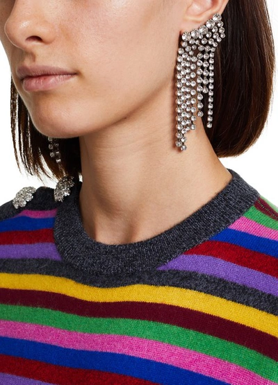 Shop Isabel Marant Brass Earrings In Transparent