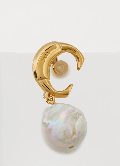 Shop Chloé Darcey Earrings In Pearl