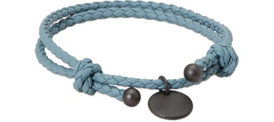 Shop Bottega Veneta Bracelet In Tweedia Blue