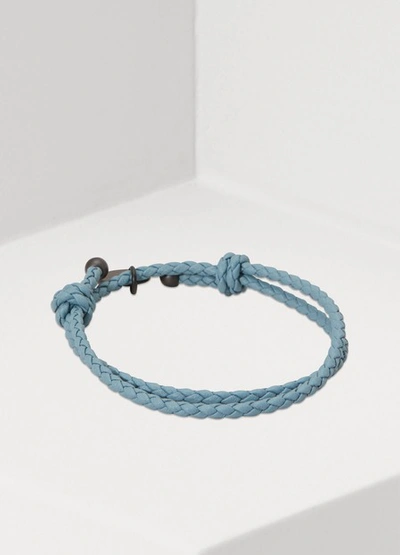 Shop Bottega Veneta Bracelet In Tweedia Blue