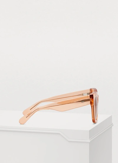 Shop Acne Studios Library Sunglasses In Orange