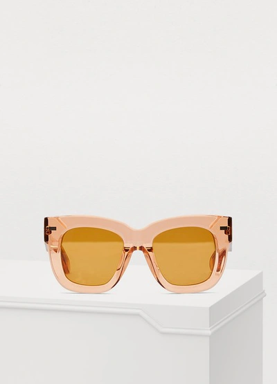 Shop Acne Studios Library Sunglasses In Orange