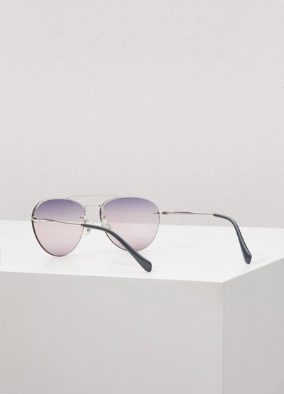 Shop Miu Miu Sunglasses In Rose