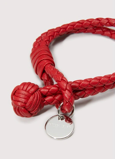 Shop Bottega Veneta Bracelet In Red