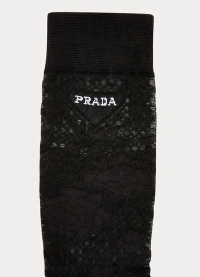 Shop Prada Socks In Nero