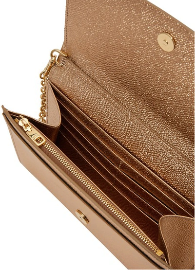 Shop Dolce & Gabbana Dg Wallet On Chain In Gold