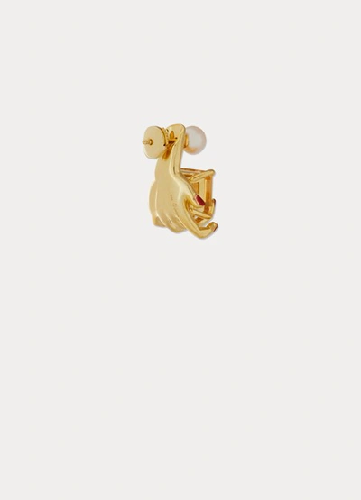 Shop Anissa Kermiche Manipulée Single Earring In Or-jaune