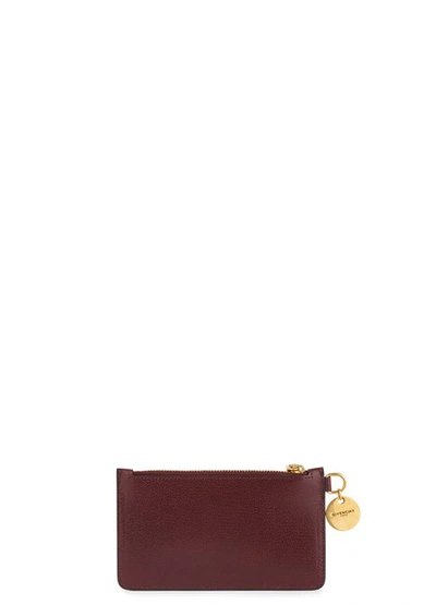 Shop Givenchy Gv3 Coin-purse In Bordeaux /rouge