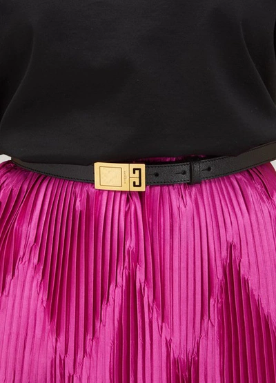Shop Givenchy 2g Belt In Noir