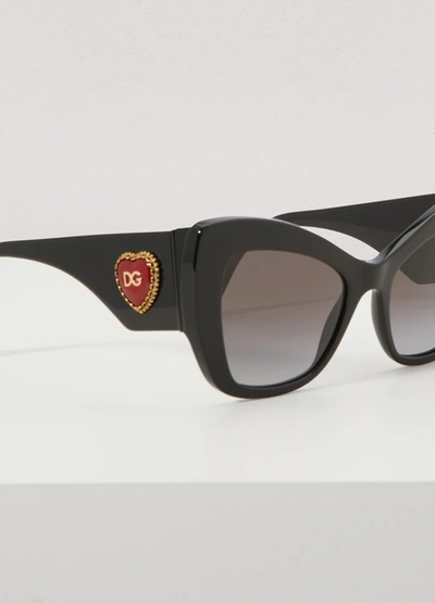 Shop Dolce & Gabbana Sunglasses In Noir