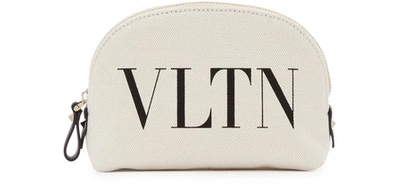 Shop Valentino Gavarani Small Makeup Bag In Natural