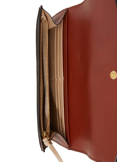 Shop Chloé C Long Wallet In Sepia Brown