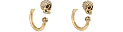 Shop Alexander Mcqueen Skull Earrings In 7315-0468-mix