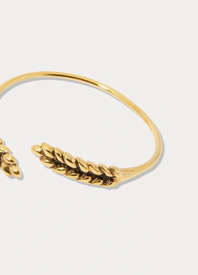 Shop Aurelie Bidermann Toi & Moi Ears Of Wheat Bracelet In Gold