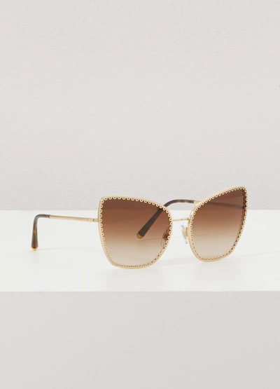 Shop Dolce & Gabbana Sunglasses In Marron