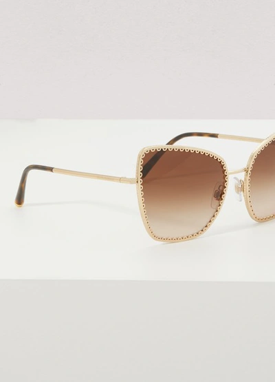 Shop Dolce & Gabbana Sunglasses In Marron
