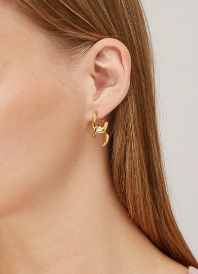 Shop Annelise Michelson Tiny Déchaînée Earrings In Gold