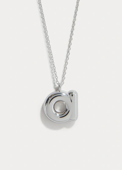 Shop Marc Jacobs Bubbly A Pendant In Silver