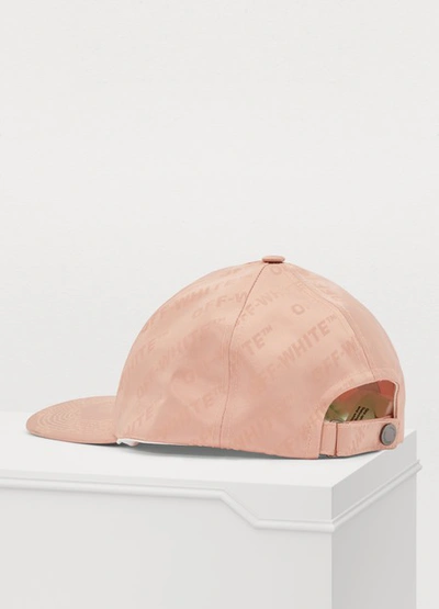 Shop Off-white Logo Baseball Cap In Nude