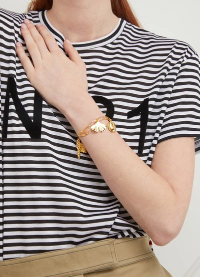 Shop Aurelie Bidermann Multi Charm Bracelet In Gold