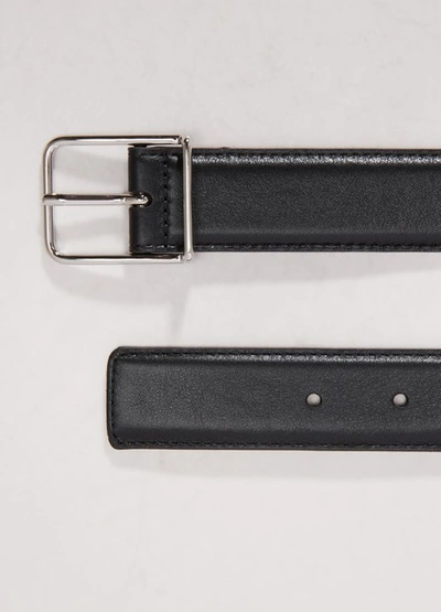 Shop Maison Boinet Leather Belt In Black