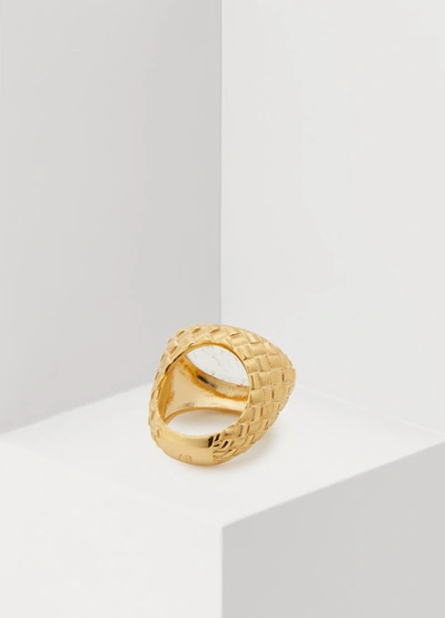 Shop Aurelie Bidermann Panama Ring In Gold