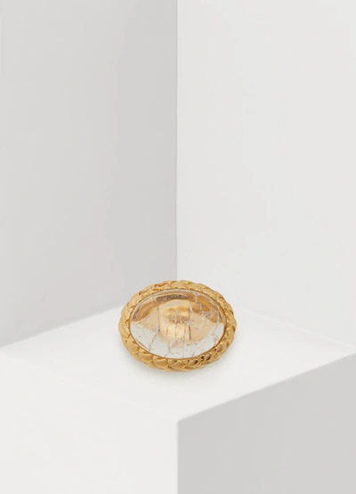 Shop Aurelie Bidermann Panama Ring In Gold