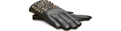 Shop Valentino Gavarani Studs Gloves In Black