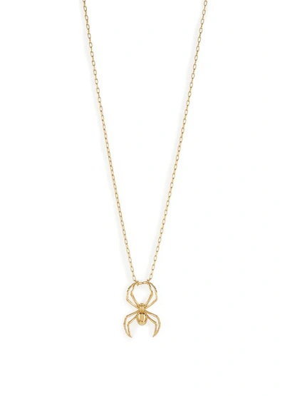 Shop Ambush "spider Charm" Necklace In Gold