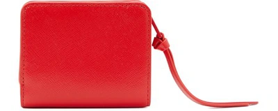 Shop Marc Jacobs Mini Compact Snapshot Wallet In Géranium