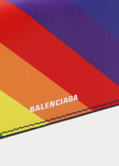 Shop Balenciaga Mini City Wallet In Multicolor