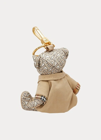 Shop Burberry Trench Bag Charm In Beige