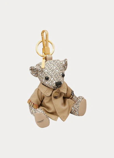 Shop Burberry Trench Bag Charm In Beige