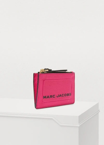Shop Marc Jacobs "top Zip Multi" Wallet In Diva-pink